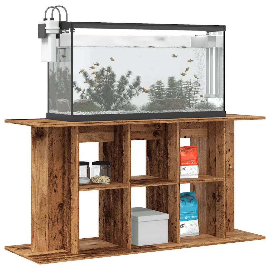Supporto Acquario 120x40x60cm in Legno Multistrato Legno Antico