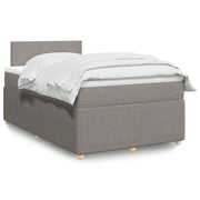 Giroletto a Molle con Materasso Tortora 120x190 cm in Tessuto 3289692