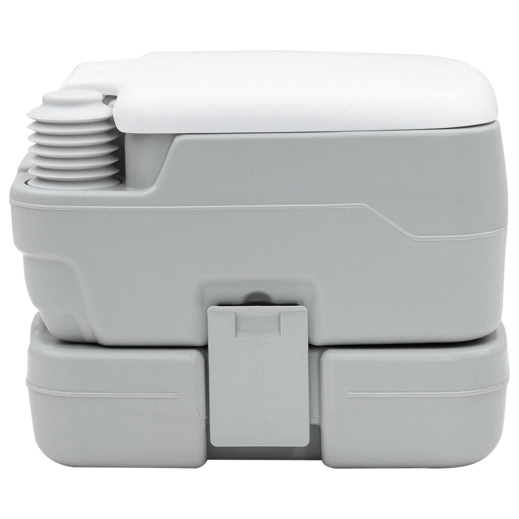 Toilette Portatile  Grigia e Bianca in Plastica 10 L