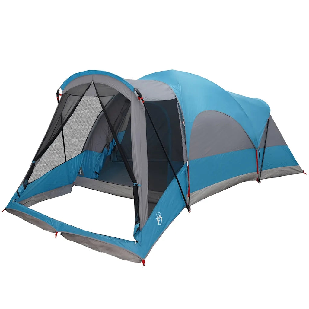 Tenda Familiare a Tunnel per 8 Persone Blu Impermeabile 4009553