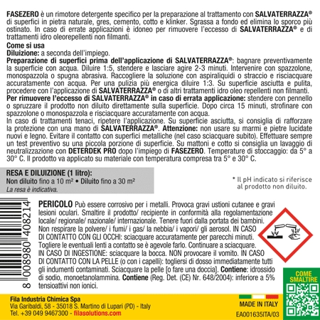 Fila Fase Zero Lt.5 Rimotore Preparatore Concentrato