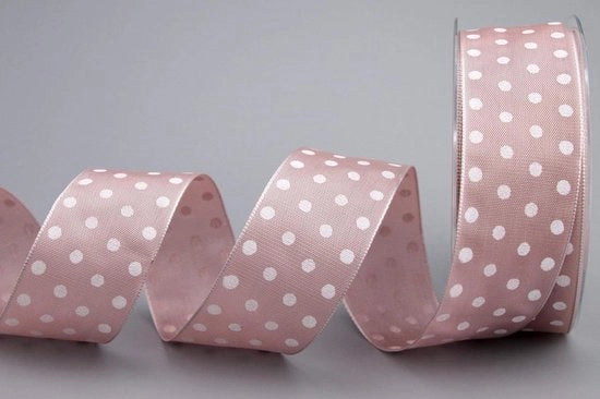 Tessuto decorativo a strisce rosso scuro e bianco - 20 metri x 40 mm - tessuto per regali tessuto decorativo - tessuto a pois - decorativo per Pasqua e primavera - per bambini - nastro decorativo con bordo a strisce.