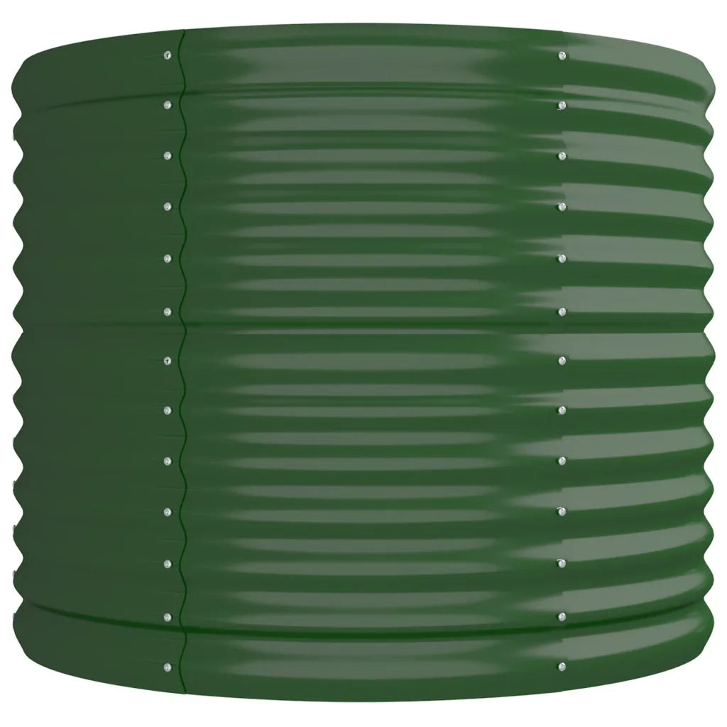 Letto Giardino Acciaio Zincato 296x80x68 cm Verde 318958