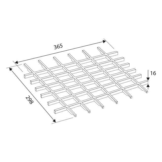 PILOZZO da muro in PP - Dim: 55 cm - Completo di GRIGLIA appoggiatutto - CR - Colore: NERO LUCIDO