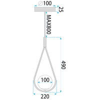 Lampada A Sospensione A Sfera In Vetro G111-1w Nero E27