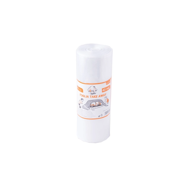 FOGLIA DI POLIETILENE IN MINI ROTOLO  H. 2 mt - 20 ml (Piegata H. 35 cm)