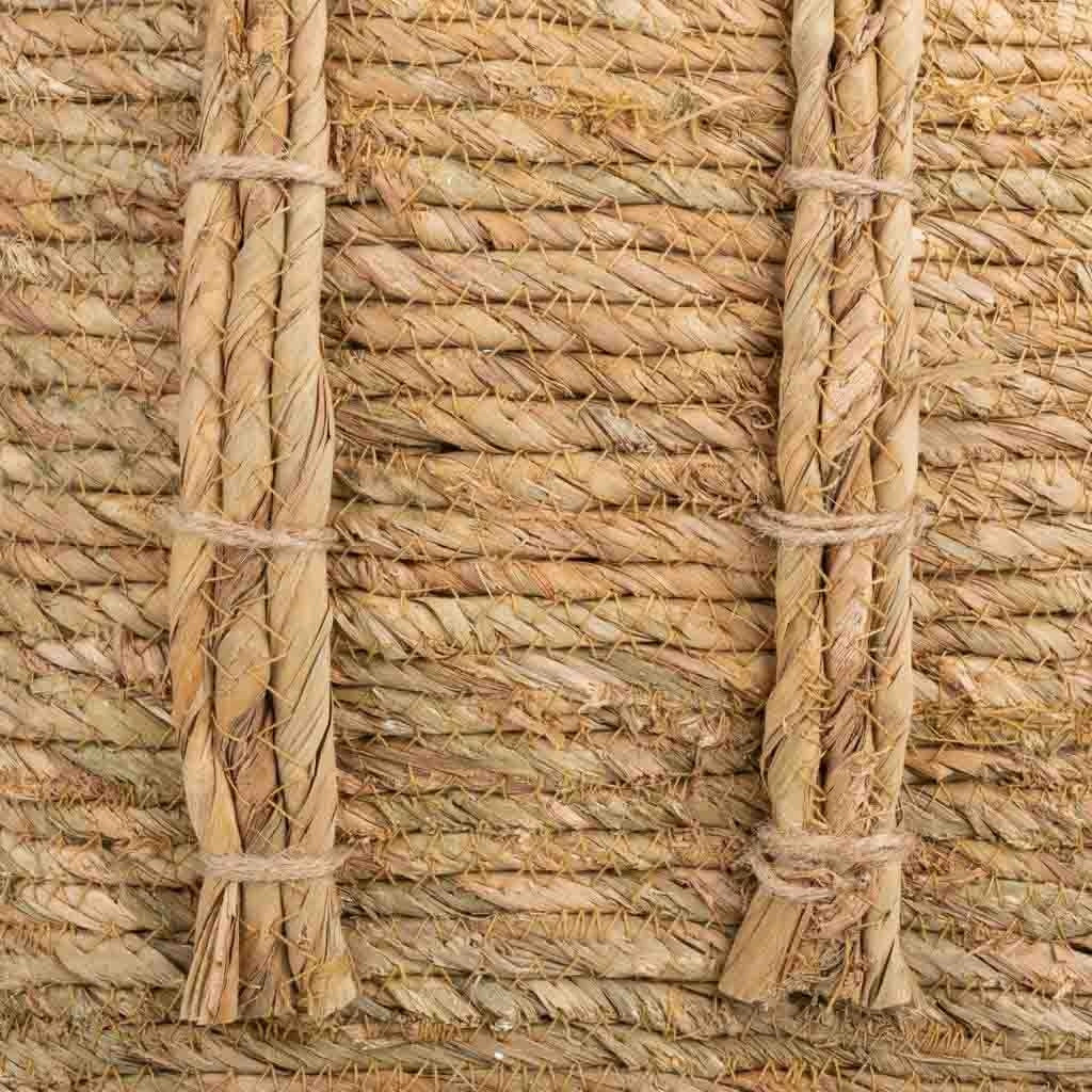 Navicella in fibra naturale marrone 27x37x60h
