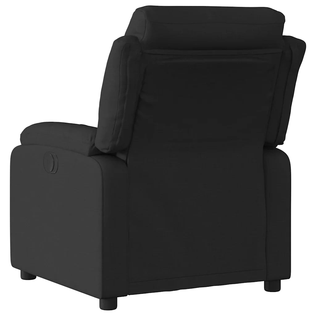 Poltrona | Sedia Relax Reclinabile in Tessuto Nero