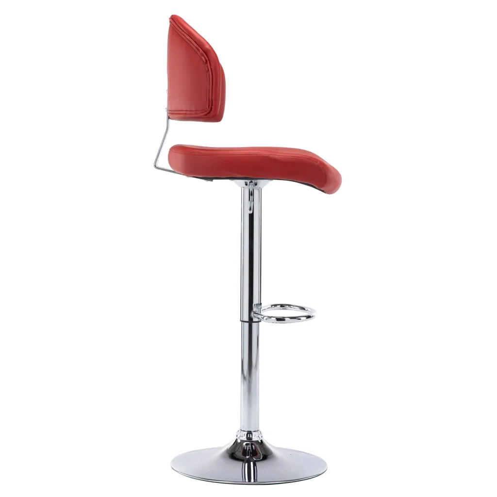 Sgabello da Bar Rosso Vino in Similpelle cod mxl 64735