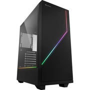Sharkoon case rgb flow, atx, 7 slots expansion, 2 usb 3.0, 1 usb 2.0drive bay da 2,5/3,5