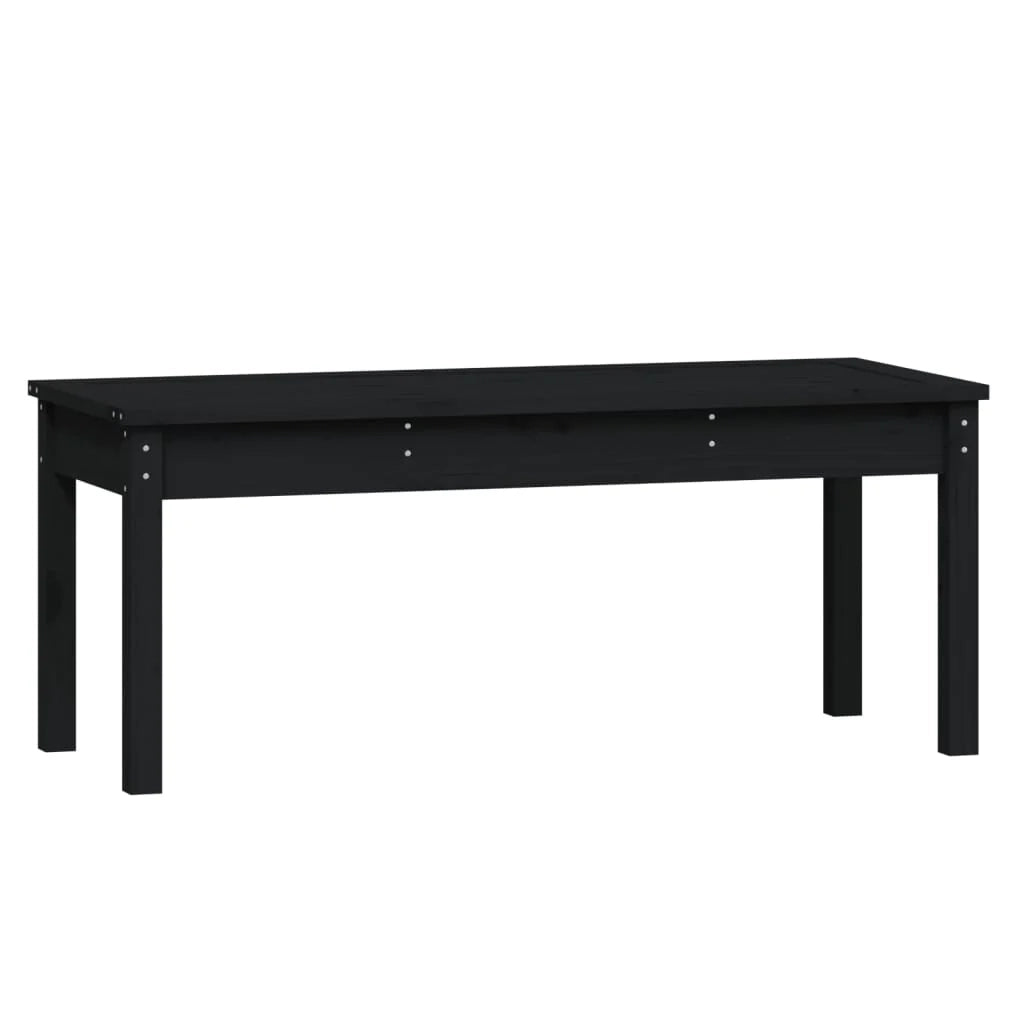 Panca da giardino mobili da esterno terrazza nera 109 x 44 x 45 cm legno massello di pino nero 02_0011750