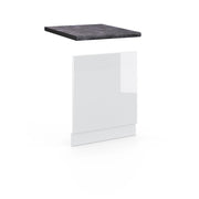 Pannello frontale Fame-Line Bianco lucido/Bianco 60 cm, PL Antracite Vicco