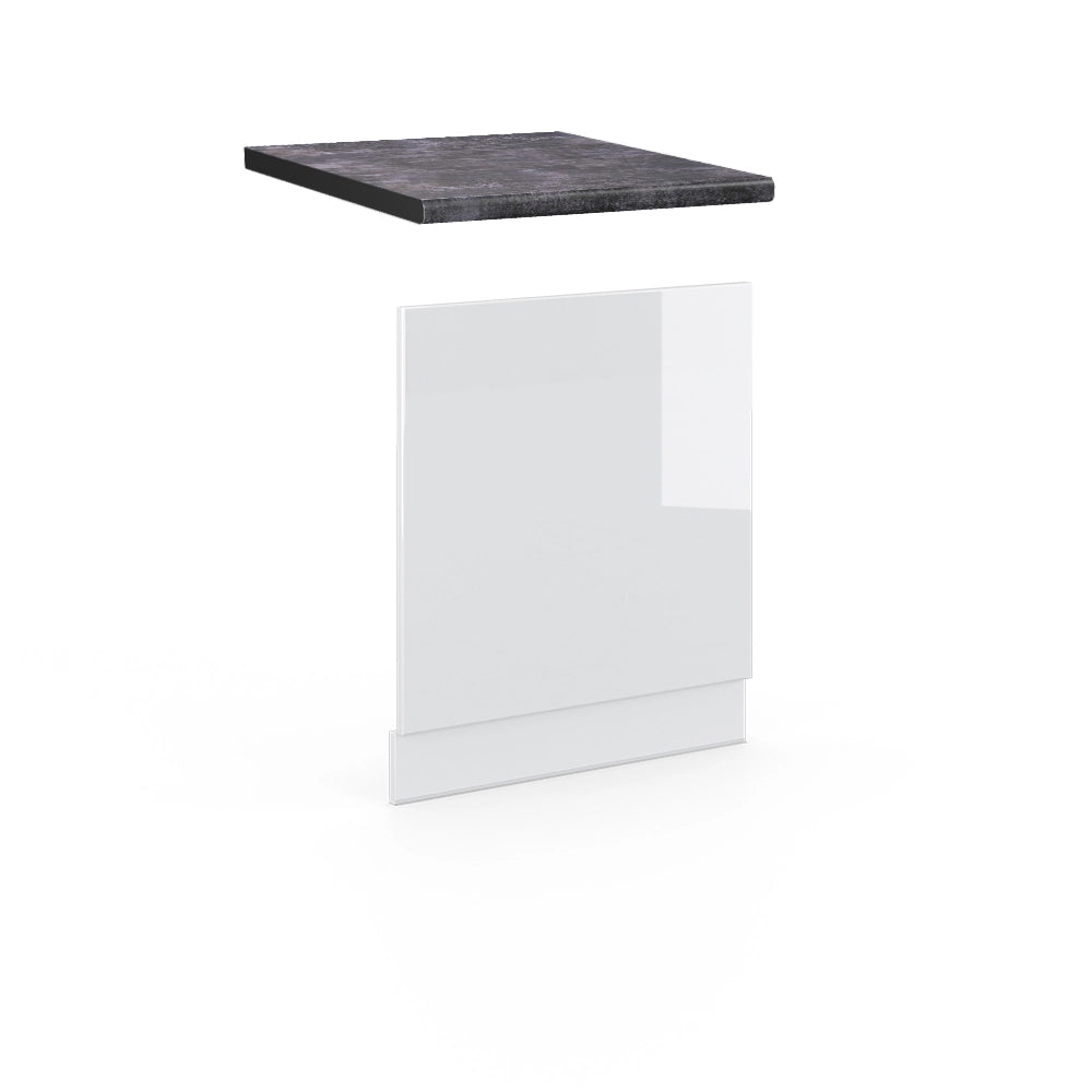 Pannello frontale Fame-Line Bianco lucido/Bianco 60 cm, PL Antracite Vicco