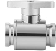 Valvola idraulica a sfera con maniglia in ottone di alta qualità - G1/4" - Maniglia di controllo - Valvola di chiusura - Duratura - Finestra azzurra/nera - Valvola di chiusura