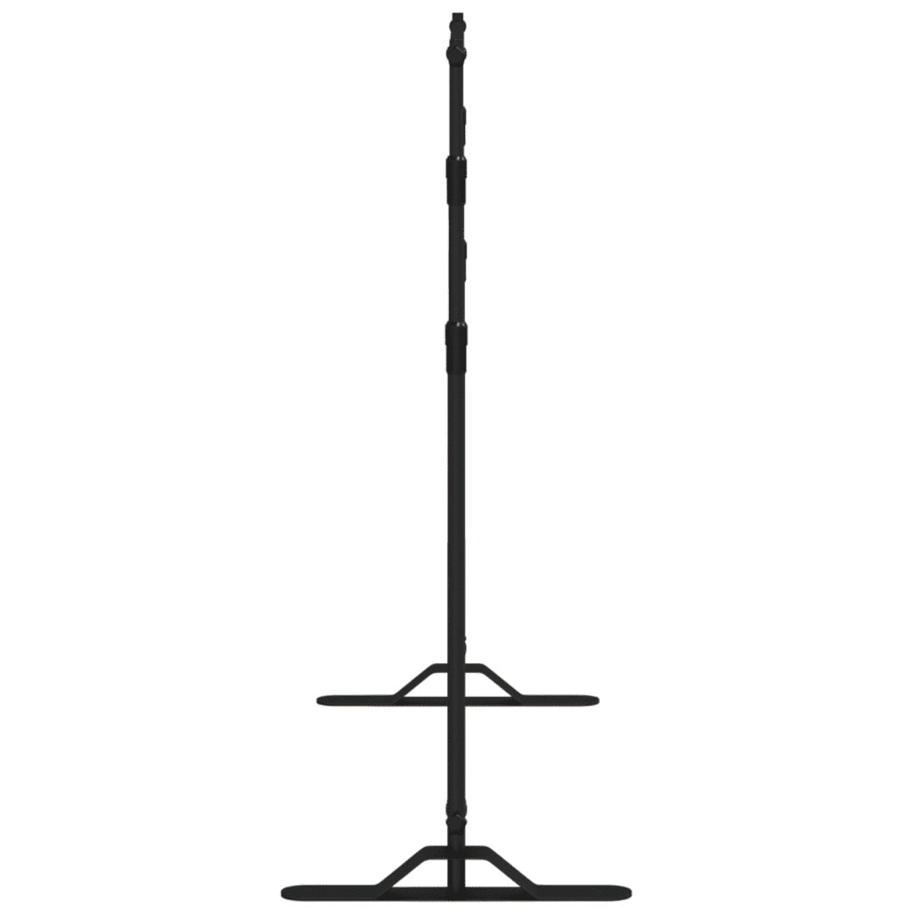 Supporti per Fondali 2 pz Neri 254x243 cm in Acciaio 3187466
