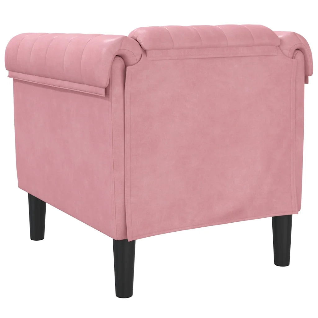 Poltrona Rosa in Velluto 372568