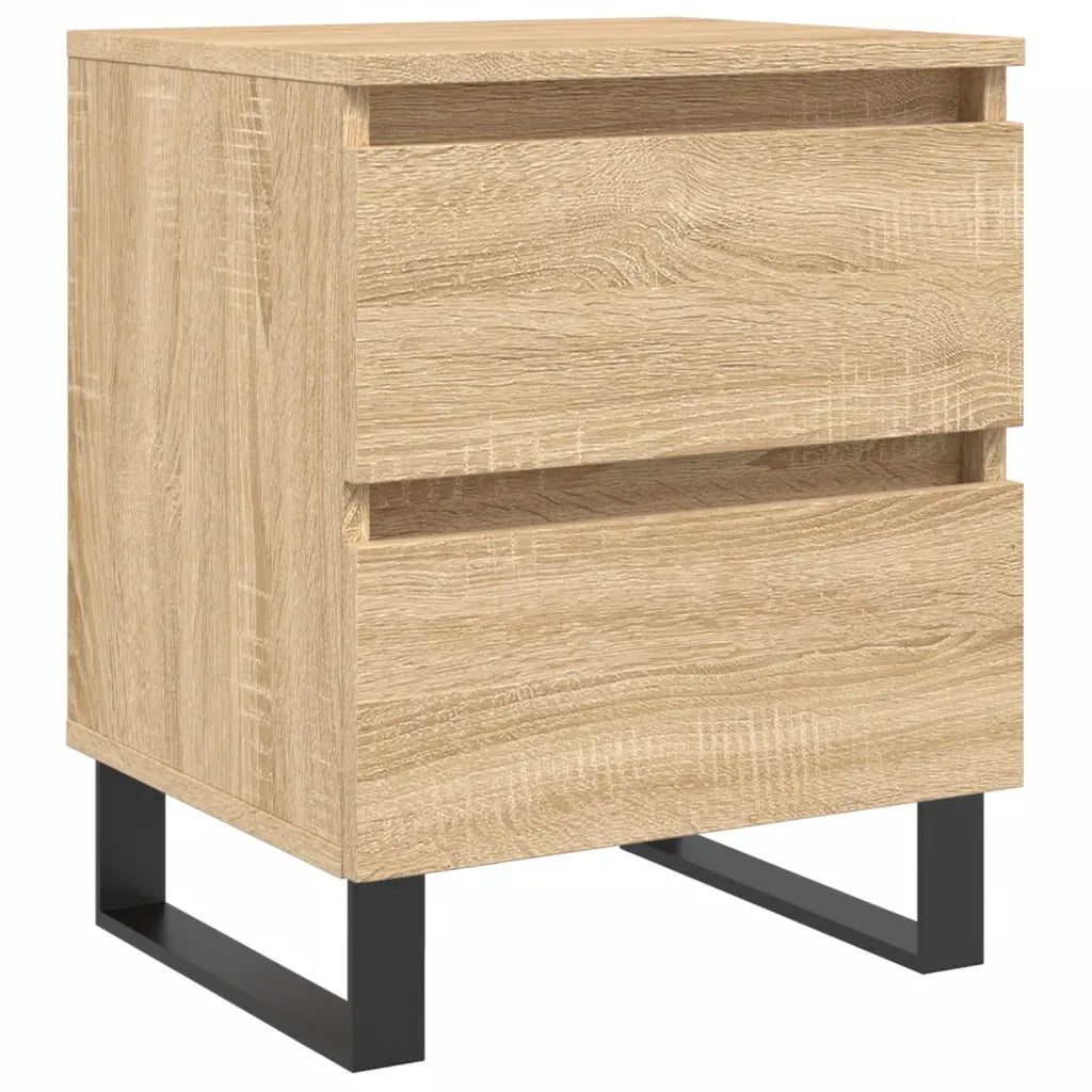Comodino-Tavolino da notte Rovere Sonoma 40x35x50 cm in Legno Multistrato 831784