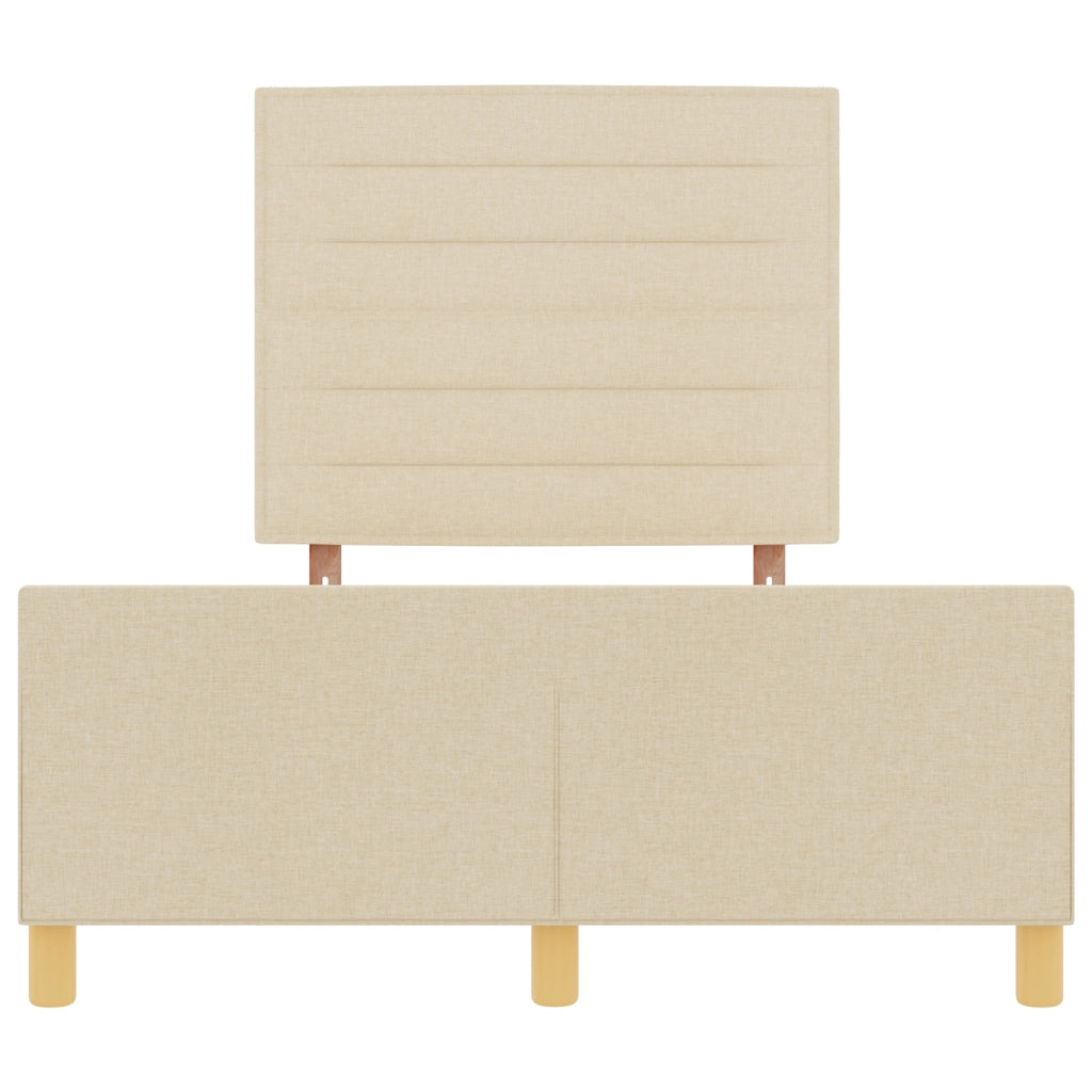 Letto  Crema 120x190 cm in Tessuto