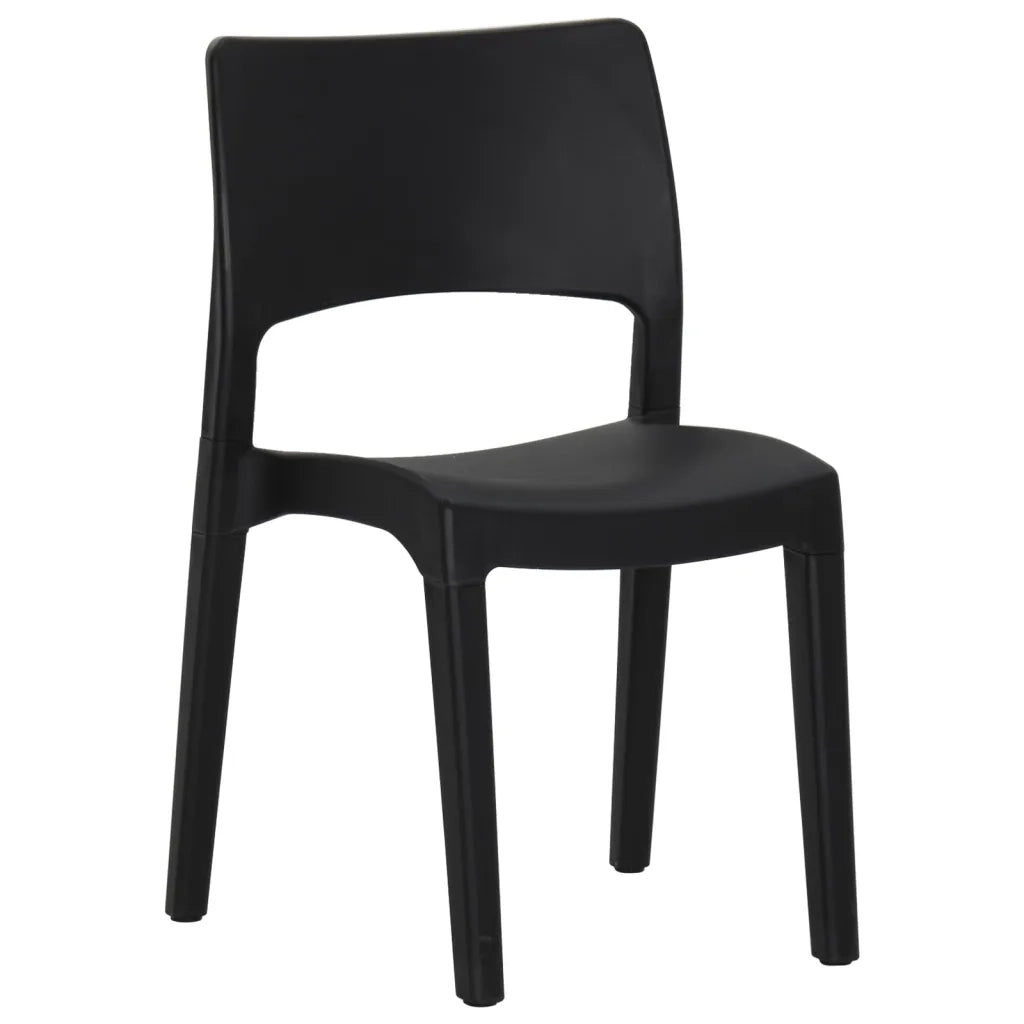 Sedie da Giardino 2 pz in Polipropilene Antracitecod mxl 130418