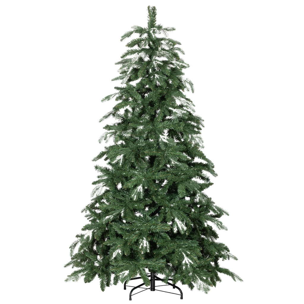 Albero di Natale Artificiale 180 cm ¨C zephmum ¨C Effetto Neve, Base in Acciaio Pieghevole