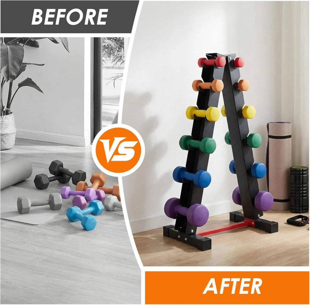 Manubri Rack Porta Pesi Supporto per pesi Palestra Casa Portata max: 300 kg (No Manubri)