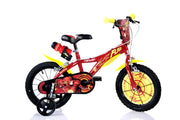 FLASH 16", bicicletta per bambini, adatta a bambini tra i 5 e i 7 anni, per altezza tra 105 e 135 cm, con borraccia e sc