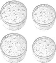 Set di vasi per fiori trasparenti - a spirale - riciclabile - decorazione per vasi fioriti DIY - confezione da 4 - leggero 10 g - vaso per fiori