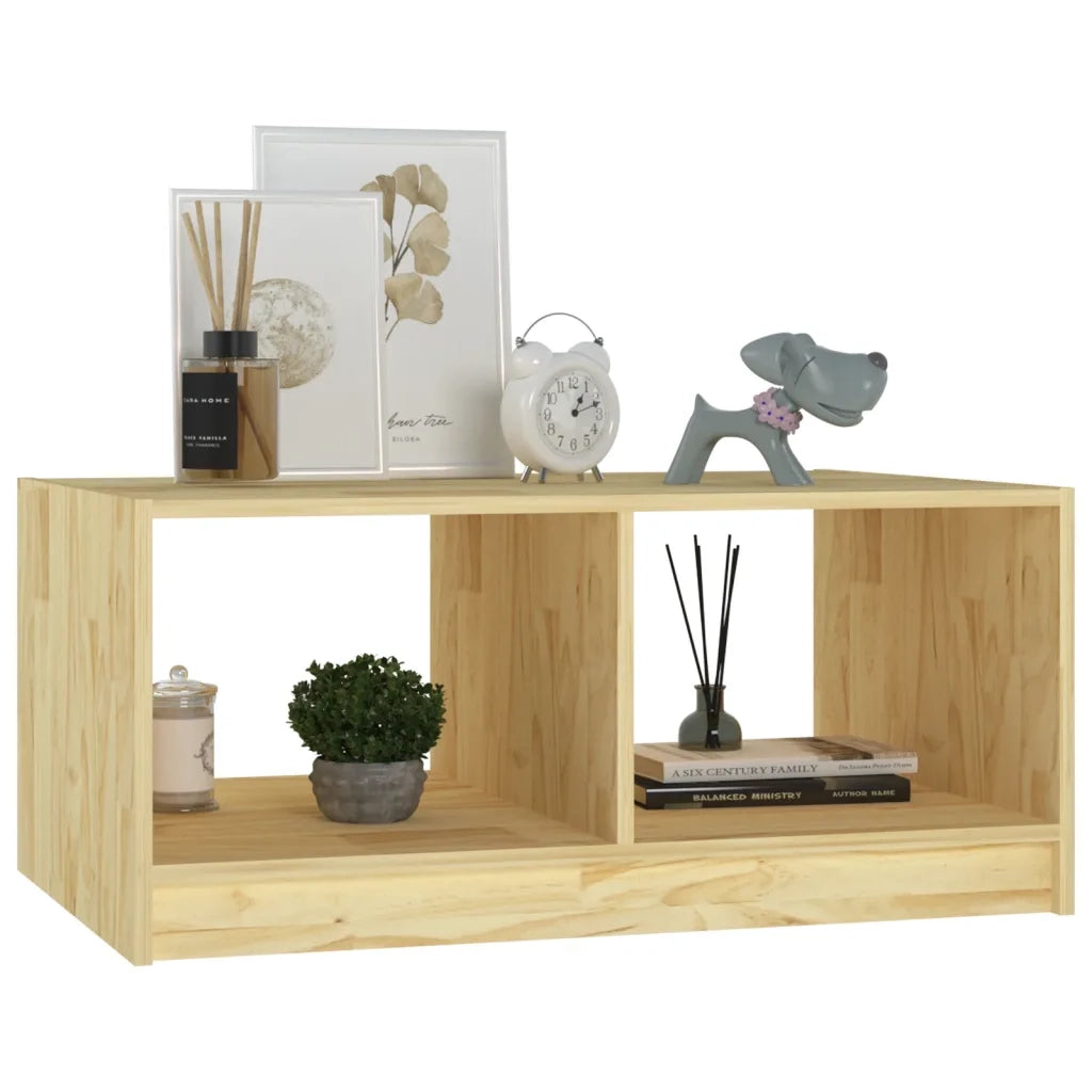 Tavolino da Salotto 75x50x33,5 cm Legno Massello di Pino 809906