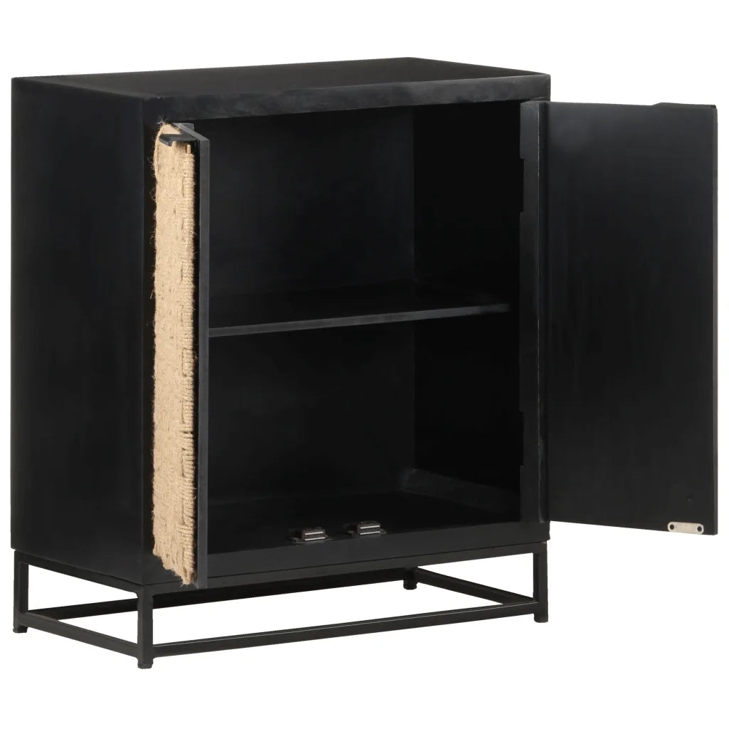 Credenza-Buffet-Armadio da cucina 60x35x70 cm in Legno Massello di Mango