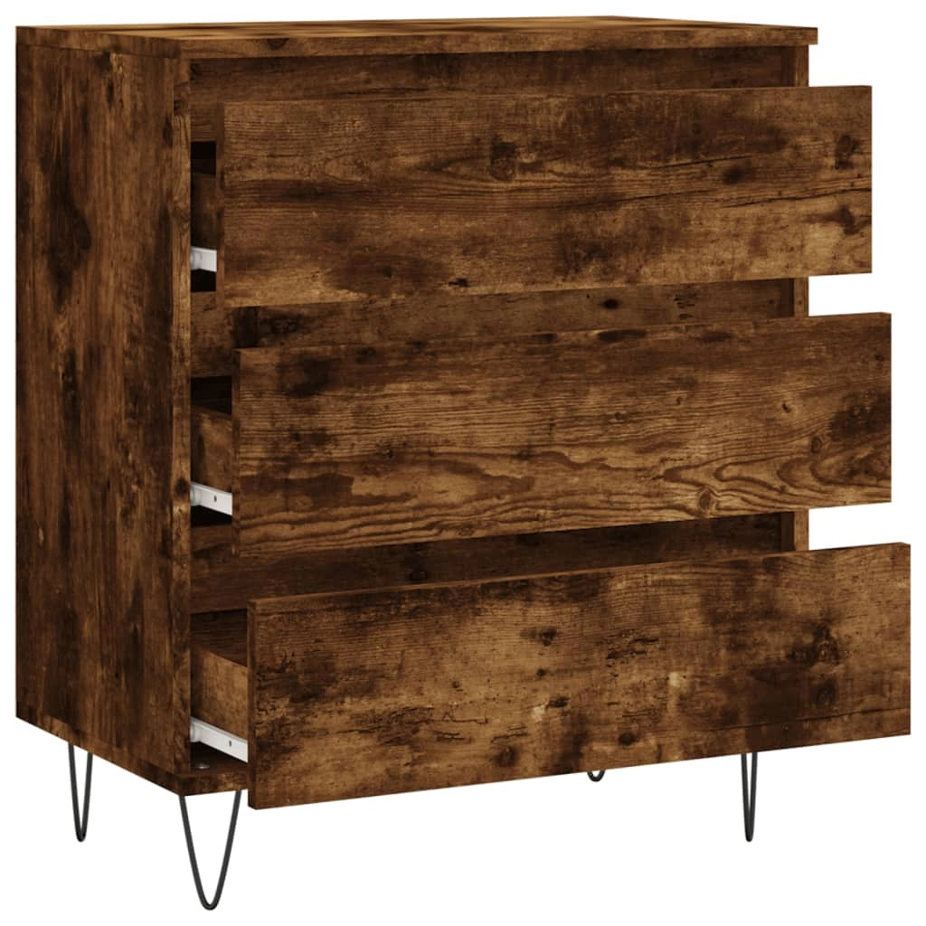 Buffet credenza cassettiera armadio mobile contenitore organizer per cucina soggiorno salotto 60 x 35 x 70 cm legno ingegnerizzato marrone 02_0030993