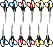 Serra 12 pezzi Assortita - 21 cm Lunghezza Totale - Lame Affilate in Acciaio Inossidabile - Manici di Comfort per Mano - Serra per Ufficio Casa Hobby