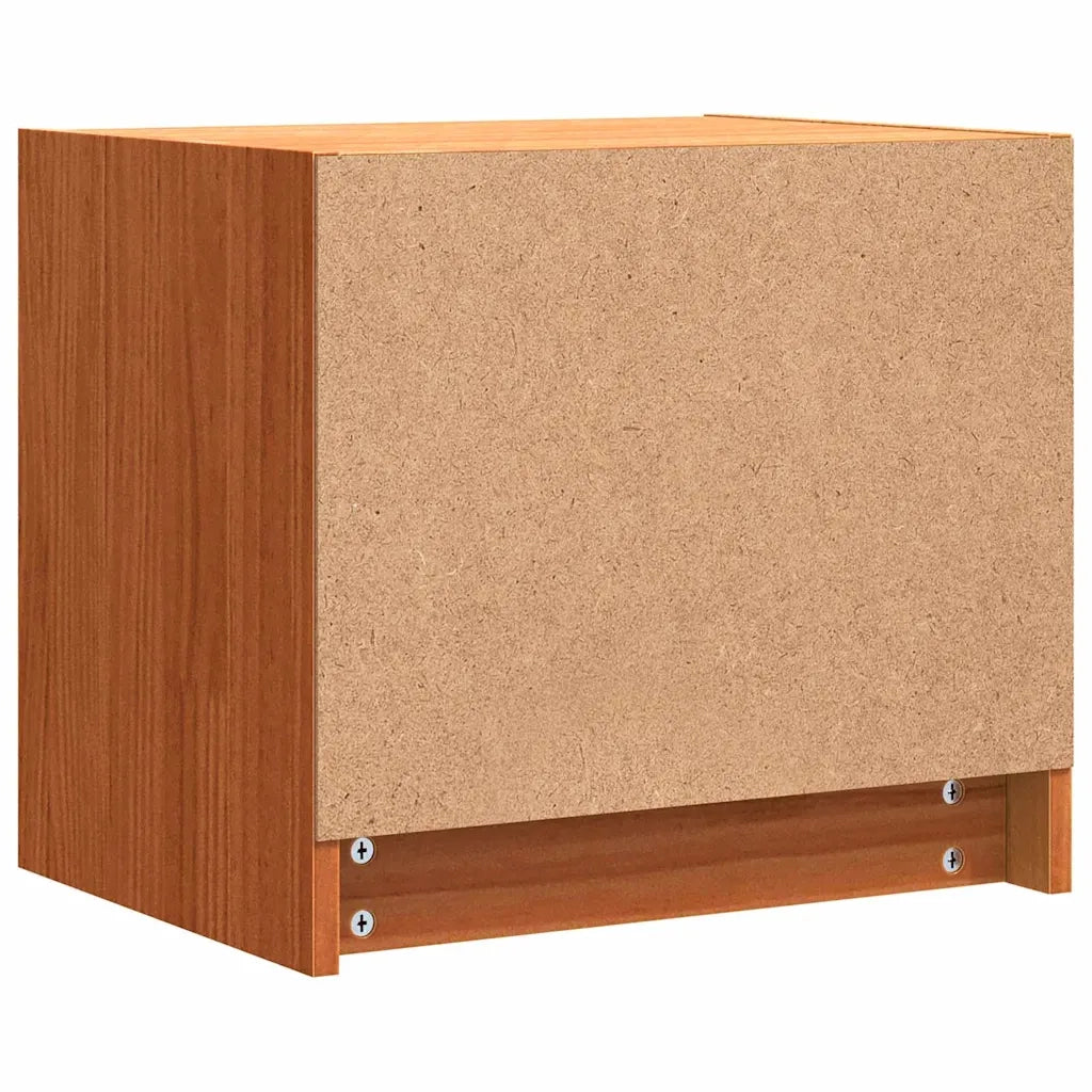 Comodini 2 pz-Set di 2 Tavolino da notte Marrone cerato 40 x 30.5 x 35.5 cm Legno di pino