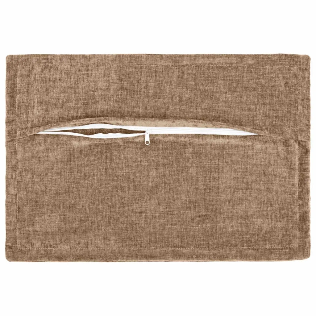 Federa 2 pz HOUTEN Marrone 40 x 60 cm Tessuto Chenille 917556