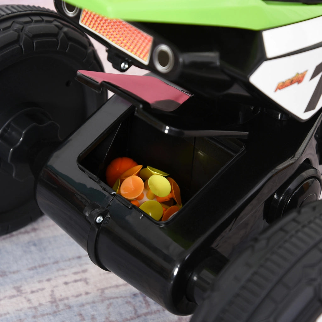 Triciclo per bambini a pedali con luci e suoni ¨C zephmum ¨C verde 71x40x51cm