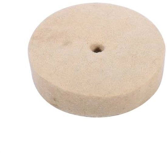 Polijstschijf 100mm x 25mm - Wiel di Buffatura per Metallo/Vetro/Legno - Duraturo - Luccicante - Facile da Montare