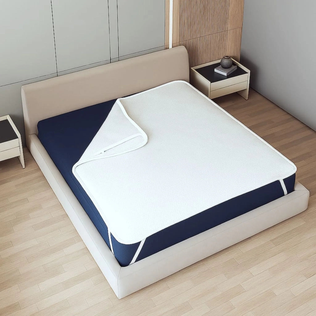 Coprimaterasso Impermeabile Una Piazza e Mezza 130x200 con Elastici | Proteggi Materasso Traspirante e Antibatterico | Tessuto Stress Free, Silenzioso, Traspirante e Anallergico