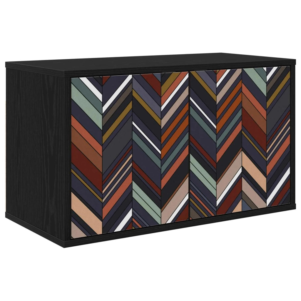 Mobile TV da Parete OMMEN 69 x 33 x 40 cm Rovere Nero 8007130
