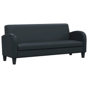 Divano a 3 Posti in Pelle Sintetica Nero cod mxl 25082