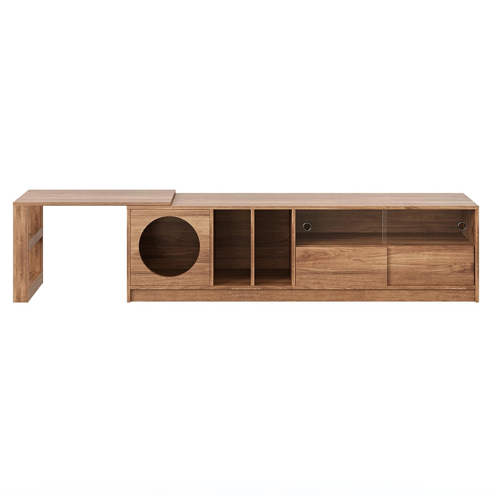 Mobile TV girevole - Xylo - 180(+80)x40x50 cm per animali