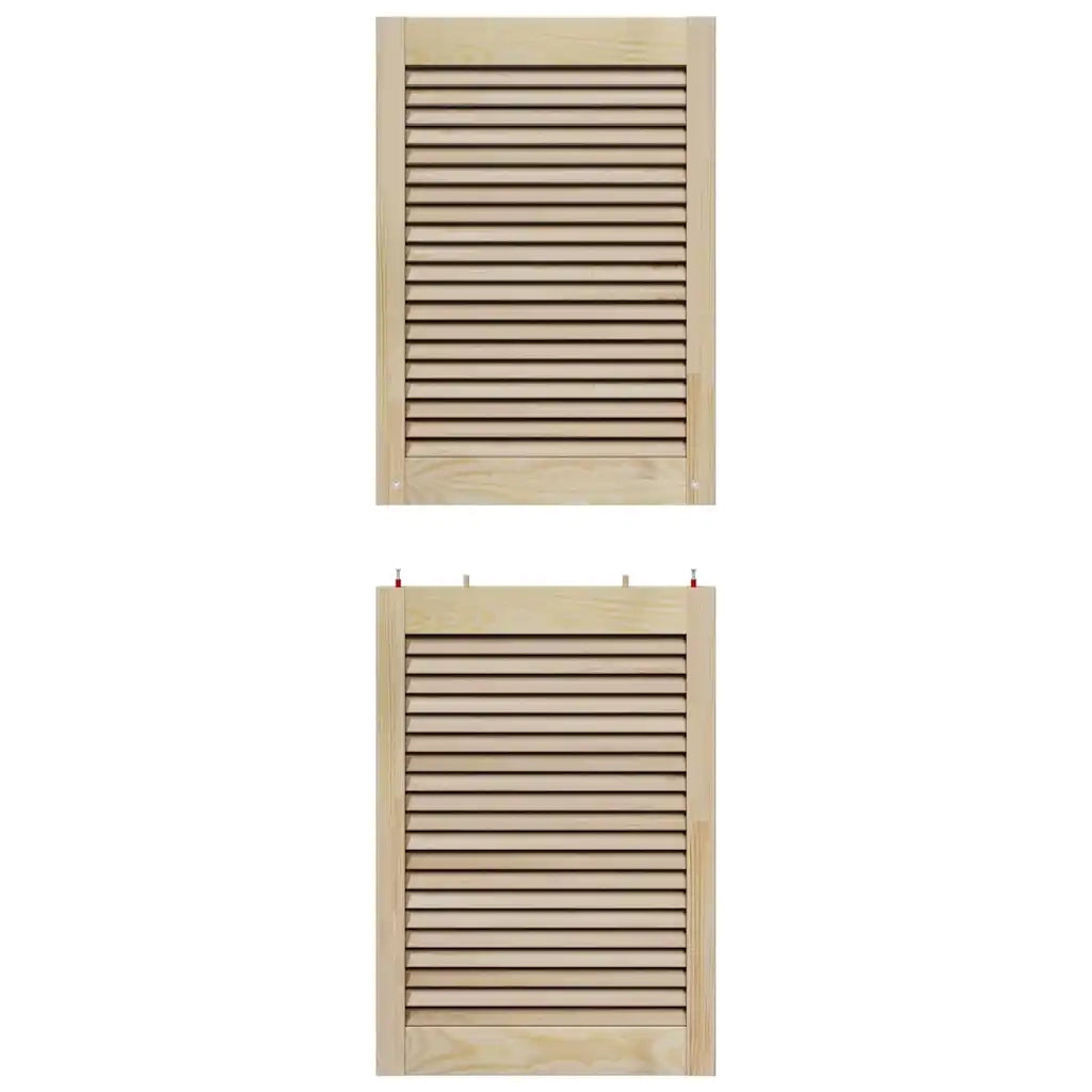 Porta per Armadio 2 pcs Naturale 49,5 x 2,1 x 140,5 cm 42019263