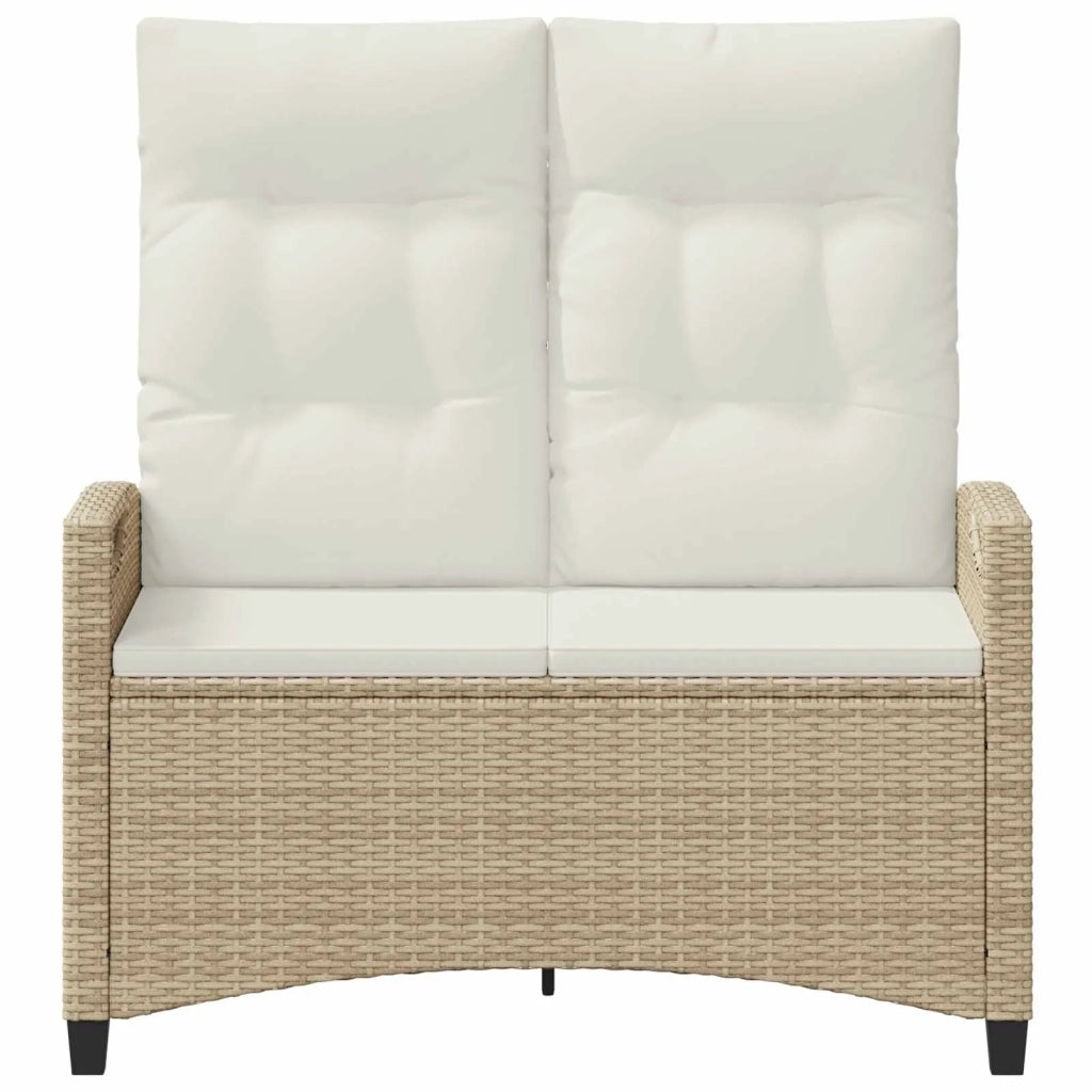 Panchina da giardino Beige e Crema 105 x 60 x 112 cm 42026854