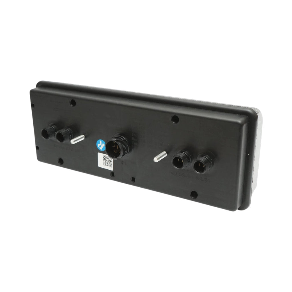 Luce freno posteriore destra LED camion 24V, 7 pin ASS2.1+4x2 con illuminazione targa 400x153x88mm