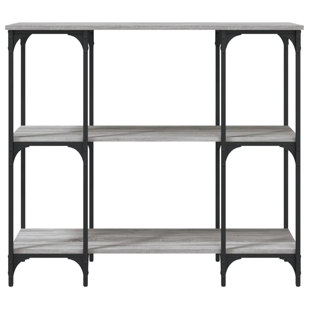 Tavolino Consolle Grigio Sonoma 102x35x90 cm Legno Multistrato 834148