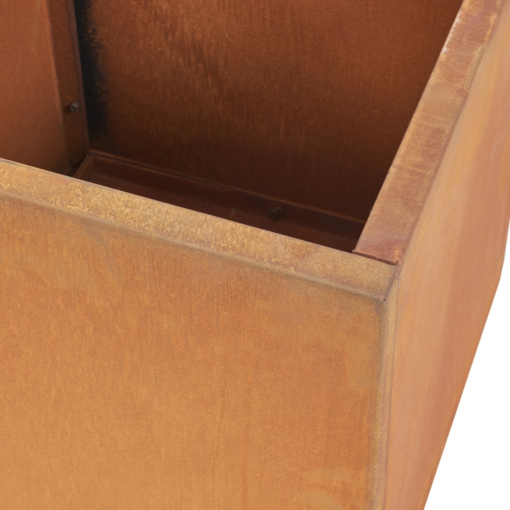 Fioriera Vaargel in Acciaio Corten Portafiori 50x50x50 cm - Marrone Ossidato casa.pro