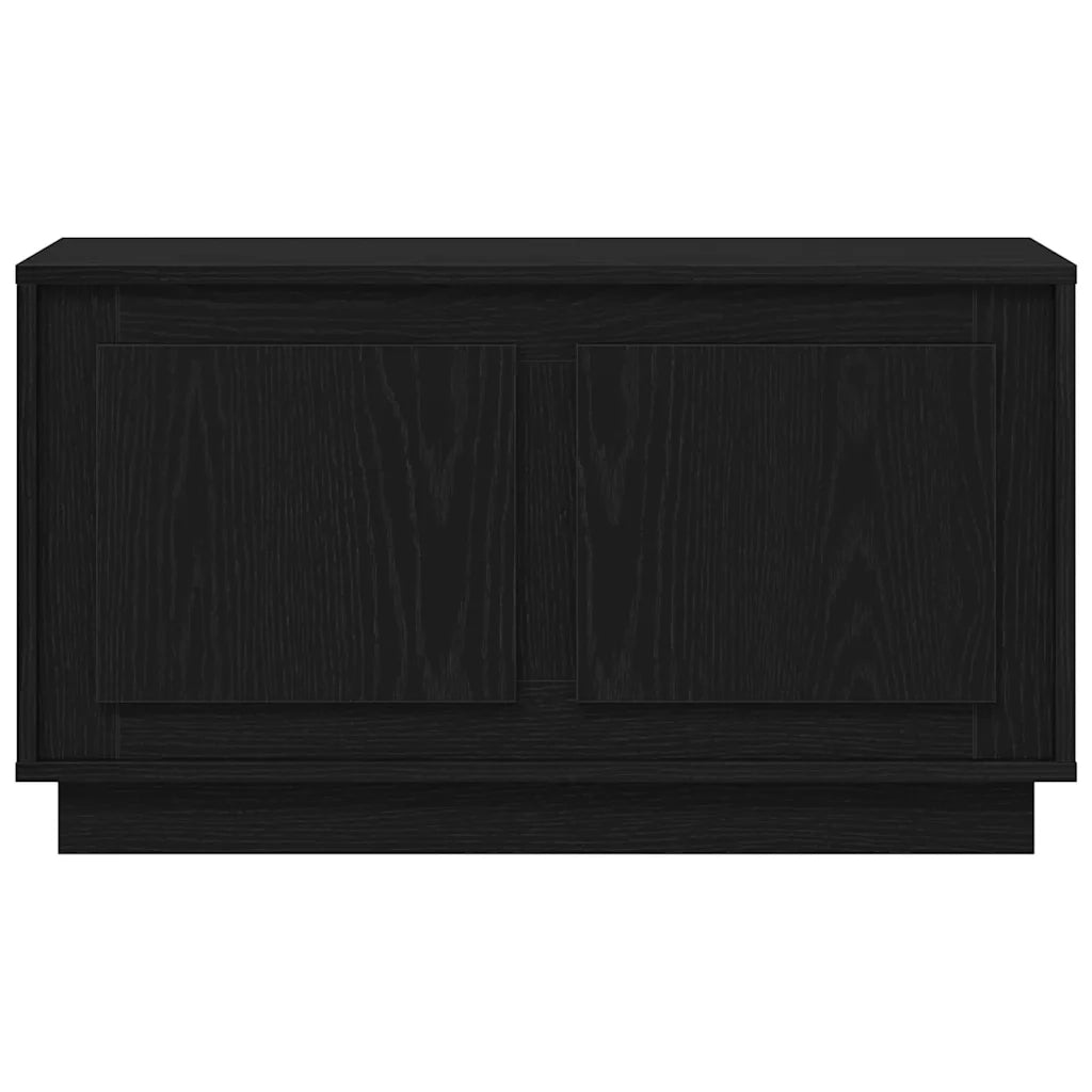 Mobile TV-Credenza per TV-Console TV Rovere nero 80 x 35 x 45 cm Legno multistrato