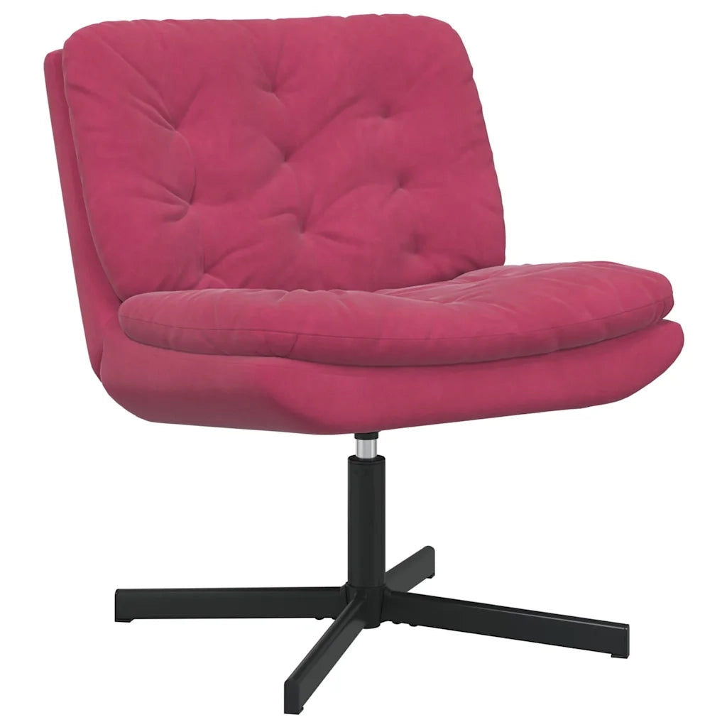 vidaXL Poltrona Relax con Base Girevole Rosso vino 63 x 75 x 76 cm