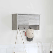 Appendiabiti a muro con porta Grigio Sonoma 50 x 20 x 30 cm 874336