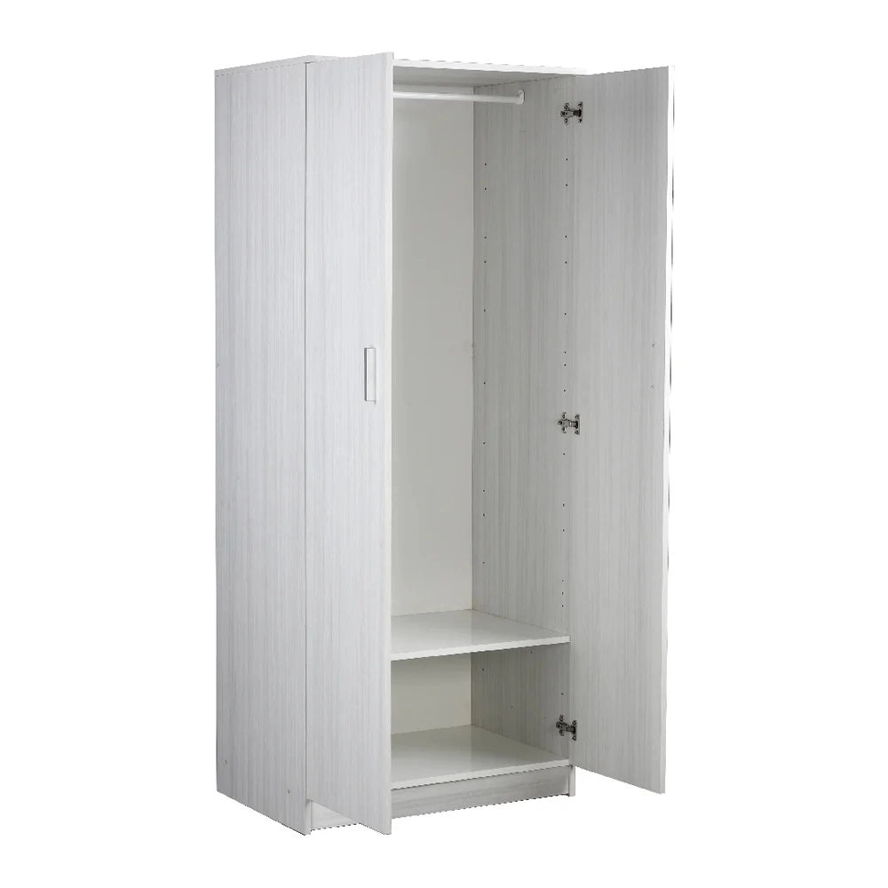 Armadio Due Ante 77x52 h182cm Bianco Liscio