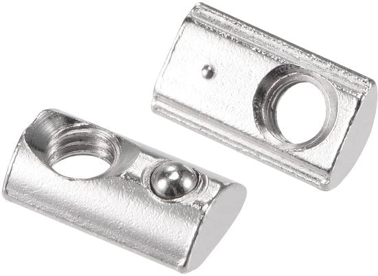 Veermoer per profilo extruso in alluminio serie 2020, 6 mm T-groef