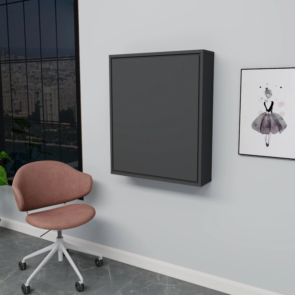 Tavolo da trucco in legno "Sedir" - 90 x 59 x 74 cm - Grigio antracite